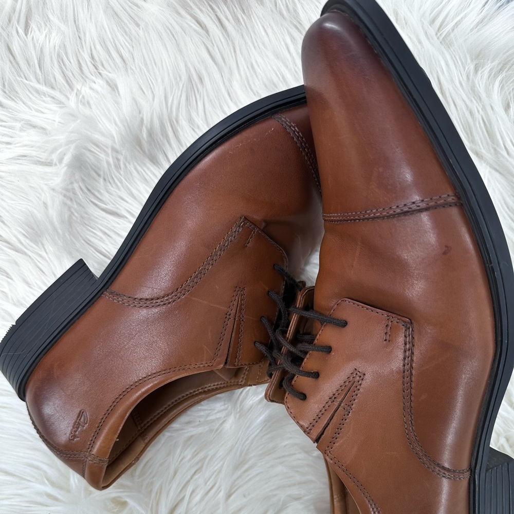 Clarks Collection Extreme Comfort Whiddon Pace Dark Tan Leather Men's Size 13